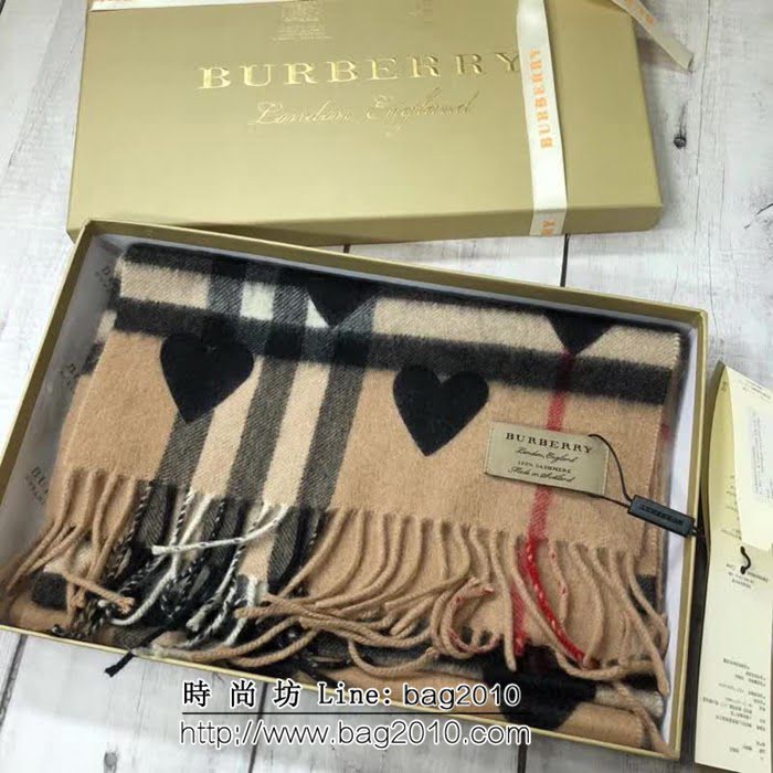 BURBERRY巴寶莉 B家原單經典爆款 桃心雙面羊絨圍巾 親子款 LLWJ6071